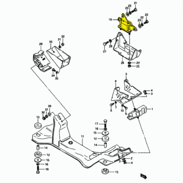 Soporte motor para suzuki maruti 1995 2009 0.8 f8b - Soportes De Motor | ClickRepuestos